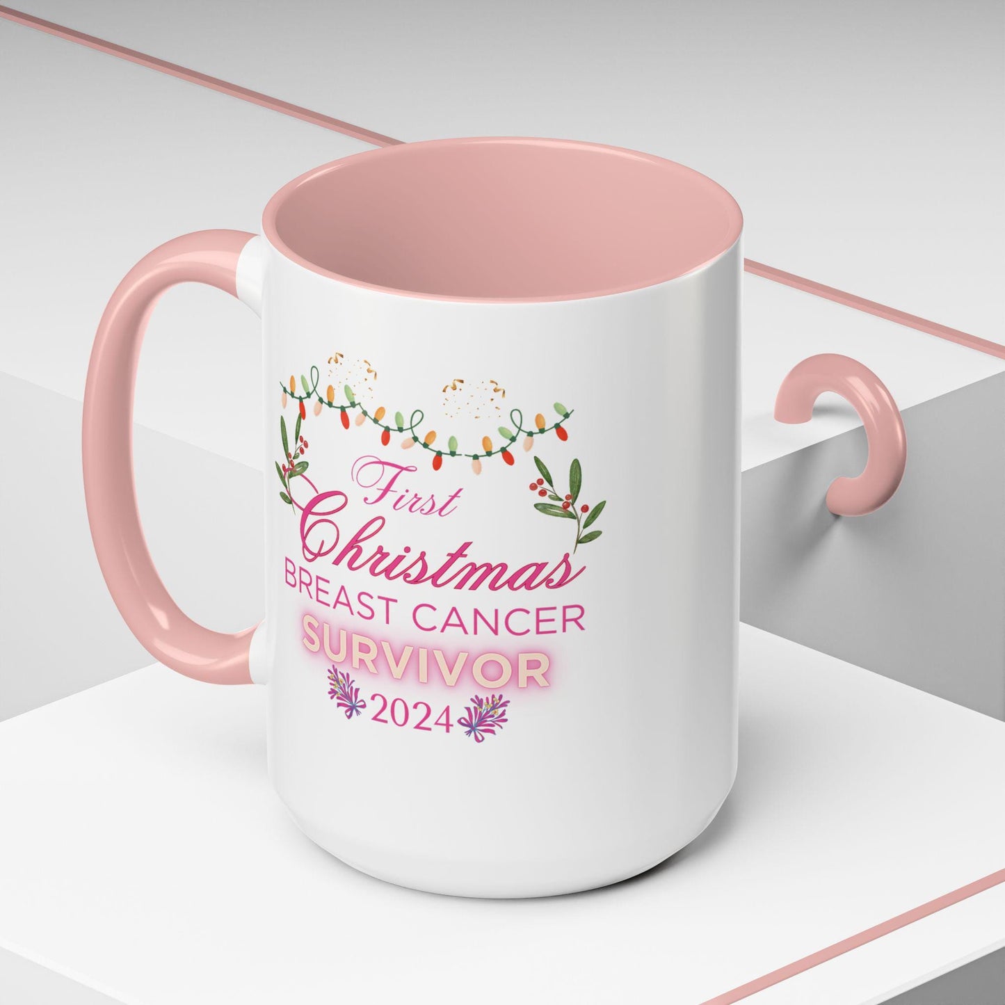 Breast Cancer Survivor Mug, Pink Ribbon Mug, Cancer Awareness Gift, Survivor Gift, Inspirational Mug Gift For Her