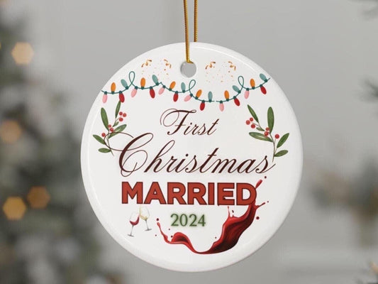 First Christmas Married Ornament
Newlywed Christmas Ornament
First Christmas as Mr. and Mrs.
Just Married Christmas Gift
First Christmas Together Ornament
Married Christmas Keepsake
Wedding Ornament 2024
Personalized First Christmas Gift Gift for Her