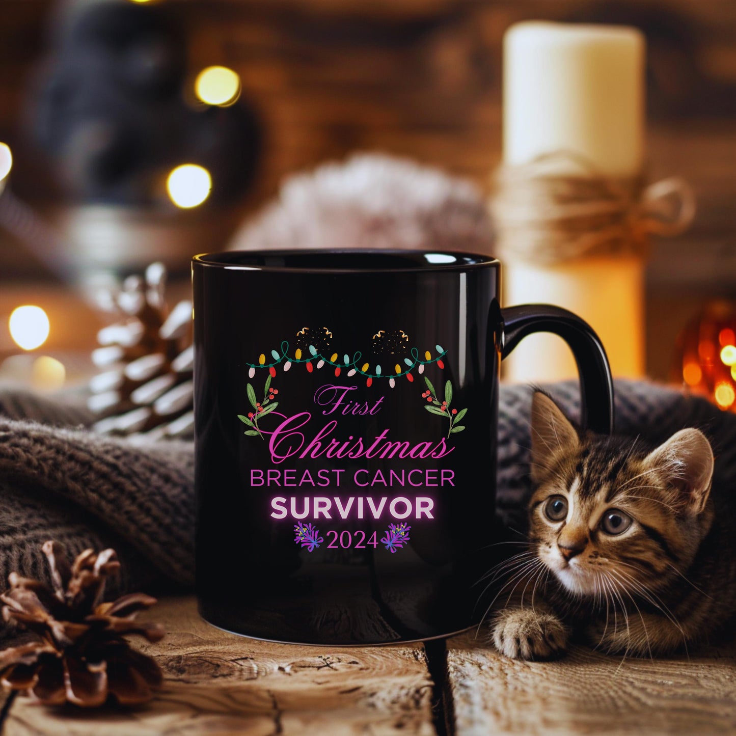 Breast Cancer Survivor Mug, Pink Ribbon Mug, Cancer Awareness Gift, Survivor Gift, Inspirational Mug Gift For Her