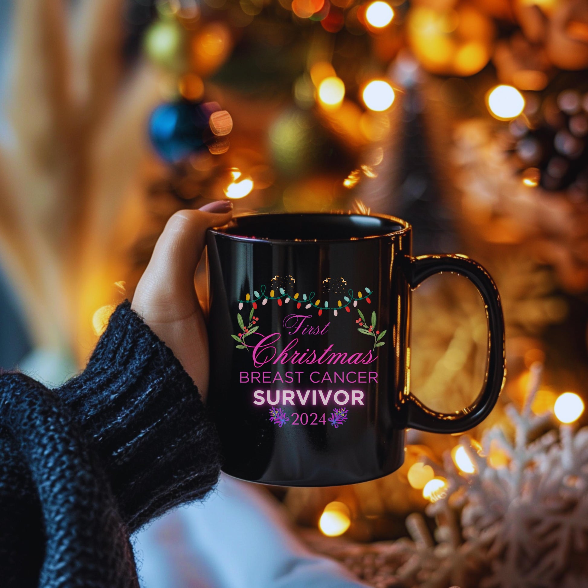 Breast Cancer Survivor Mug, Pink Ribbon Mug, Cancer Awareness Gift, Survivor Gift, Inspirational Mug Gift For Her