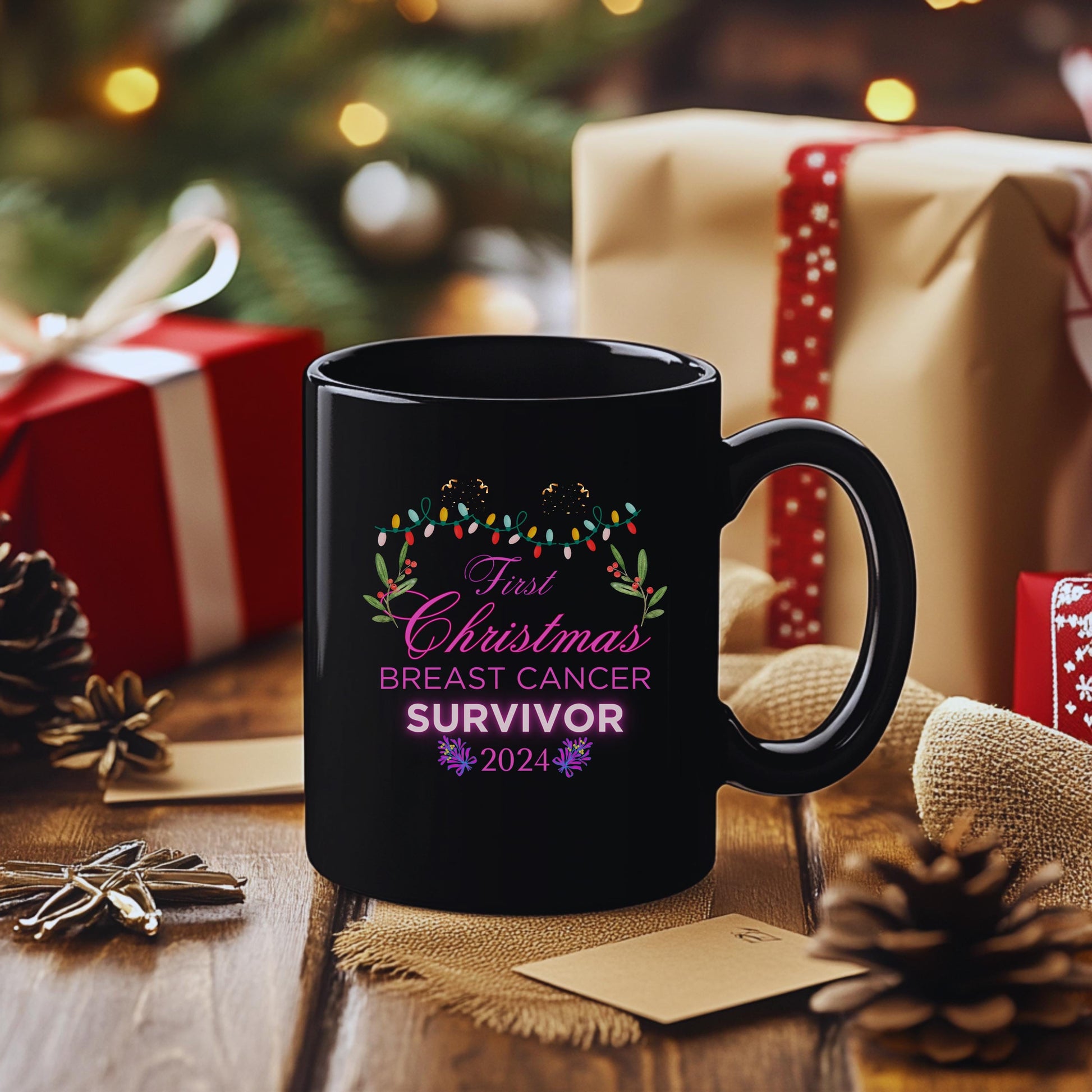 Breast Cancer Survivor Mug, Pink Ribbon Mug, Cancer Awareness Gift, Survivor Gift, Inspirational Mug Gift For Her