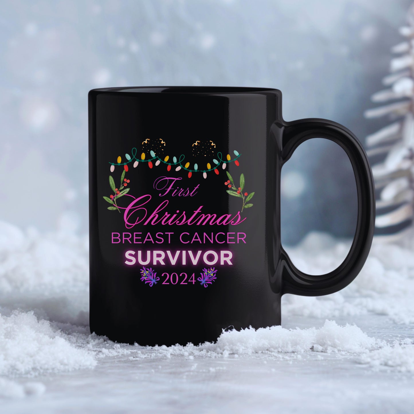 Breast Cancer Survivor Mug, Pink Ribbon Mug, Cancer Awareness Gift, Survivor Gift, Inspirational Mug Gift For Her