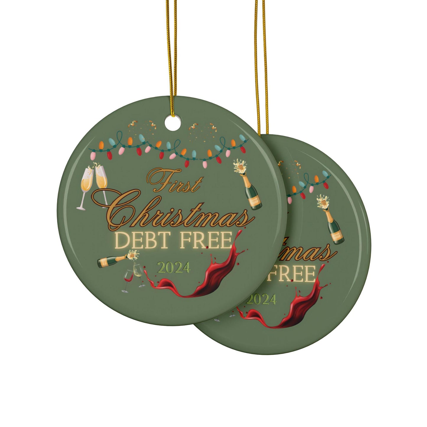 First Christmas Debt Free Ornament, Debt Free Holiday Decor, Debt Free 2024 Ornament, Financial Freedom Christmas, Money-Saving Christmas Gift, Debt Free Journey Ornament, Budget-Friendly Holiday Decor, Debt Free Family Gift, Debt Free Keepsake,Gifts