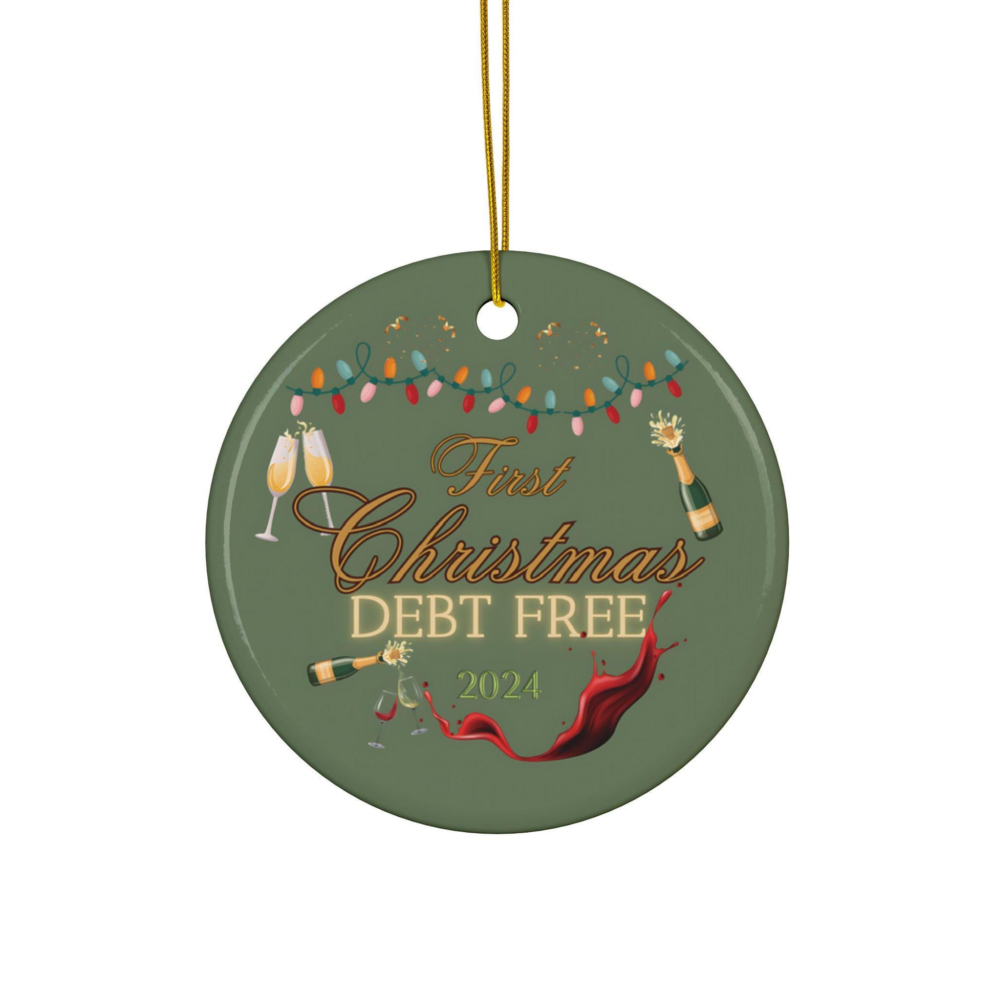 First Christmas Debt Free Ornament, Debt Free Holiday Decor, Debt Free 2024 Ornament, Financial Freedom Christmas, Money-Saving Christmas Gift, Debt Free Journey Ornament, Budget-Friendly Holiday Decor, Debt Free Family Gift, Debt Free Keepsake,Gifts